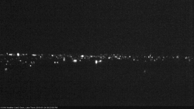 Lake Travis webcam, January 24, 2019 8:25 PM CT