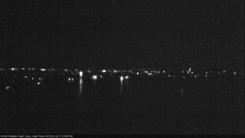 Lake Travis webcam, January 24, 2019 10:25 PM CT
