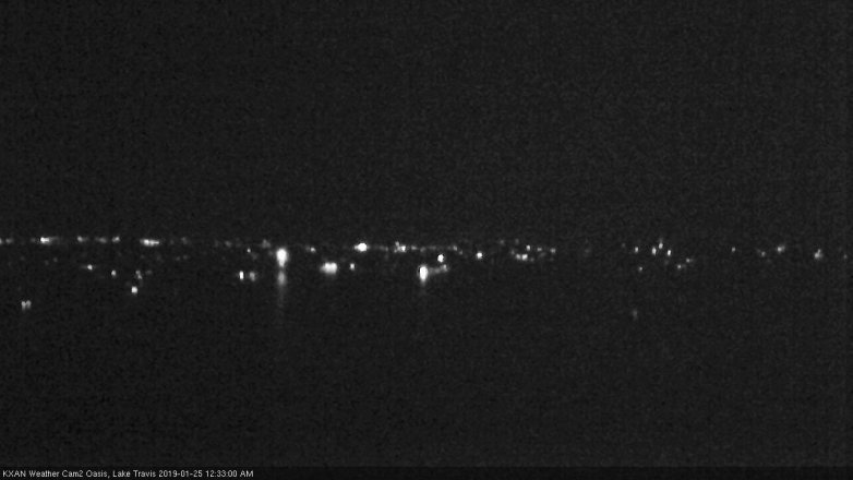Lake Travis webcam, January 24, 2019 11:35 PM CT