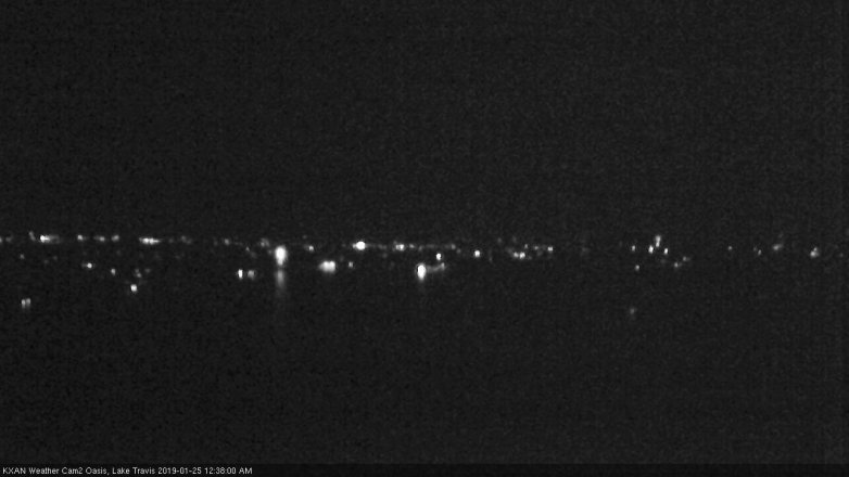 Lake Travis webcam, January 24, 2019 11:40 PM CT