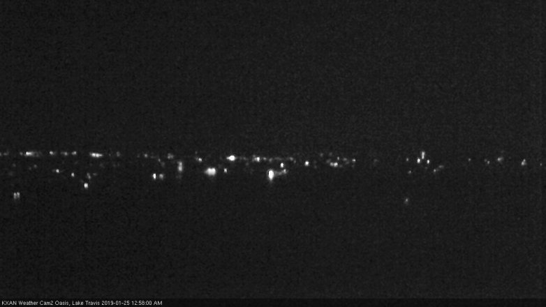Lake Travis webcam, January 24, 2019 12:00 AM CT