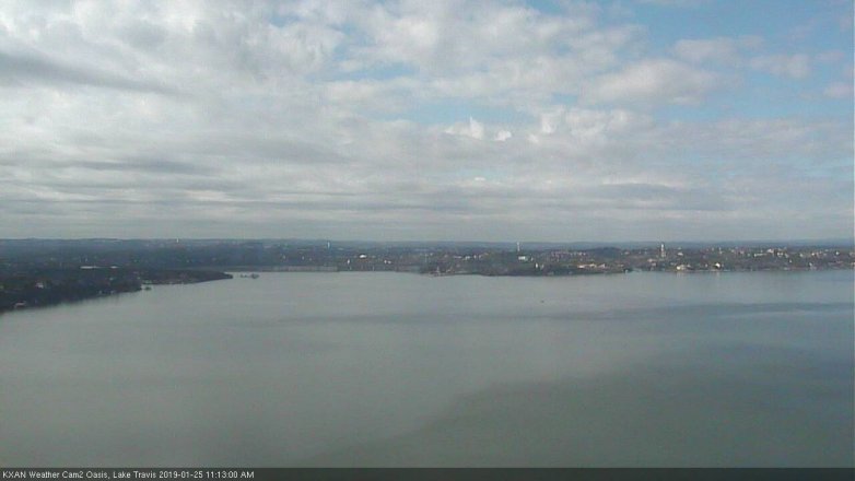 Lake Travis webcam, January 25, 2019 10:15 AM CT