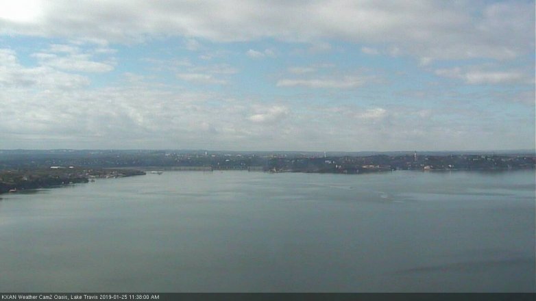 Lake Travis webcam, January 25, 2019 10:40 AM CT