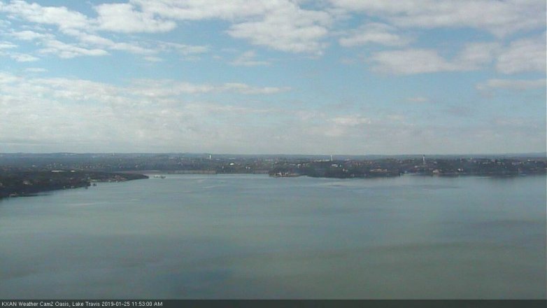 Lake Travis webcam, January 25, 2019 10:55 AM CT
