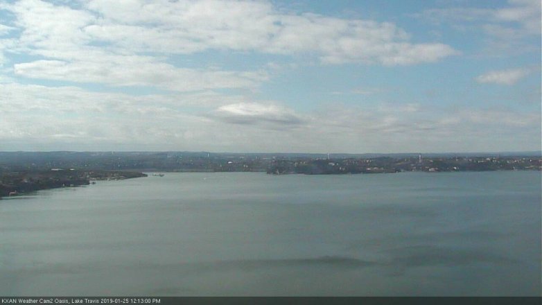 Lake Travis webcam, January 25, 2019 11:15 AM CT