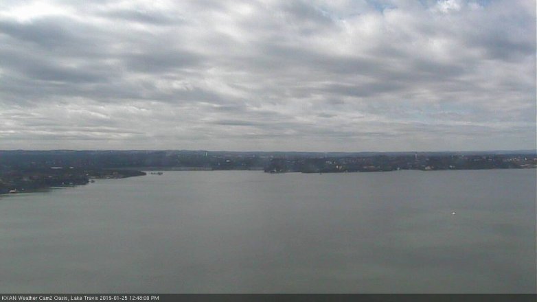 Lake Travis webcam, January 25, 2019 11:50 AM CT