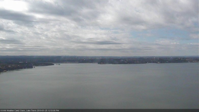 Lake Travis webcam, January 25, 2019 11:55 AM CT