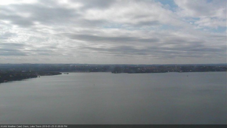 Lake Travis webcam, January 25, 2019 12:10 PM CT