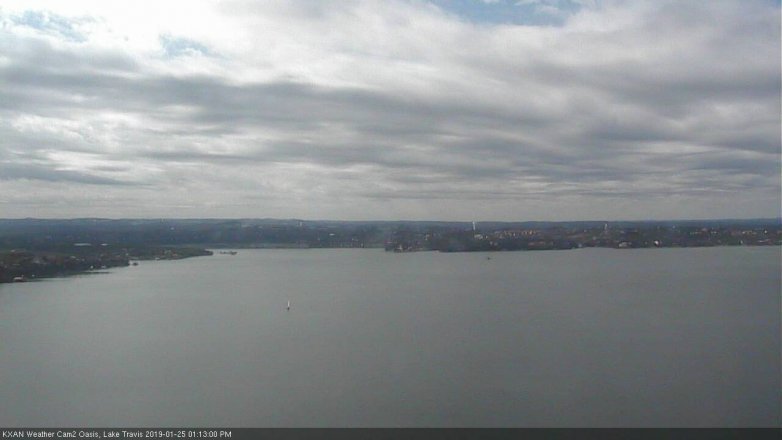 Lake Travis webcam, January 25, 2019 12:15 PM CT