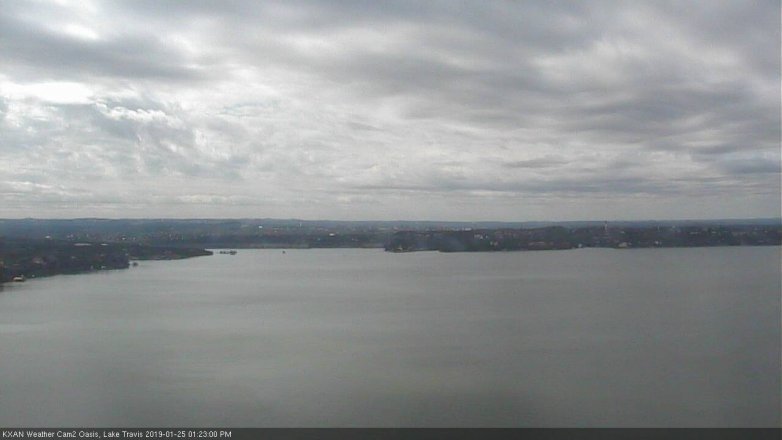 Lake Travis webcam, January 25, 2019 12:25 PM CT