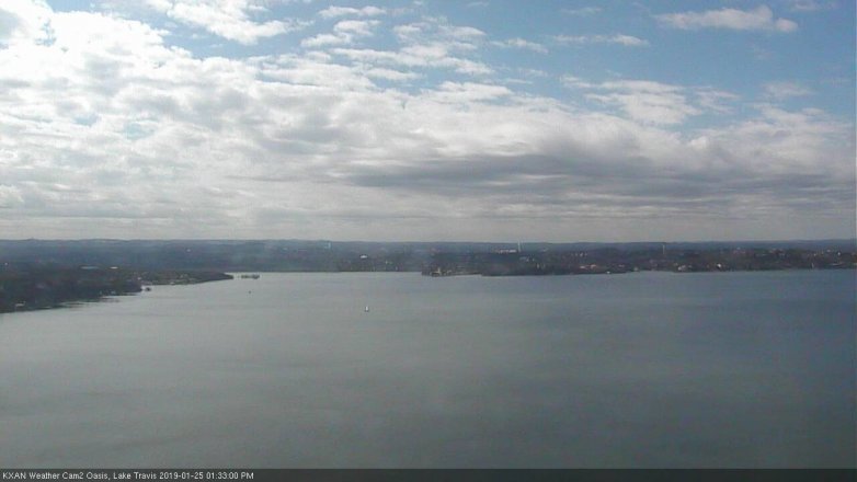 Lake Travis webcam, January 25, 2019 12:35 PM CT
