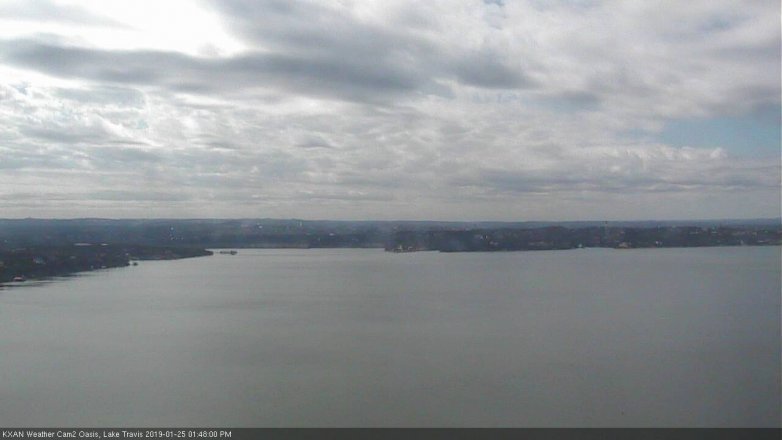 Lake Travis webcam, January 25, 2019 12:50 PM CT