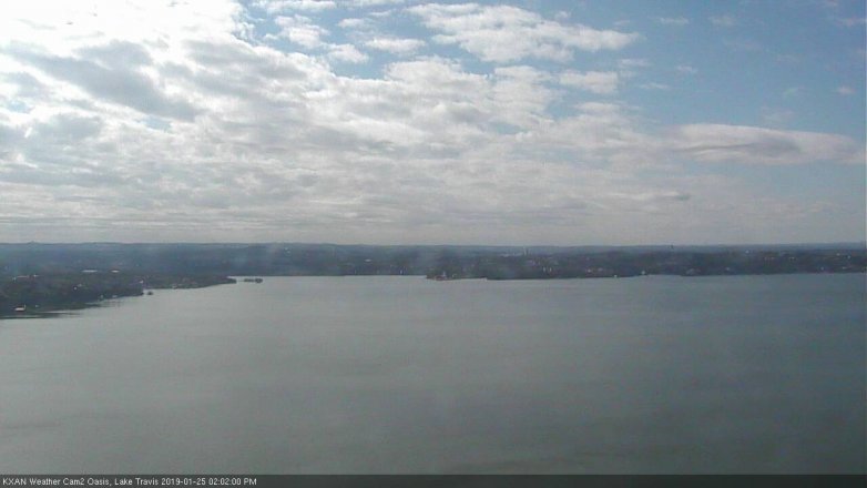 Lake Travis webcam, January 25, 2019 1:05 PM CT