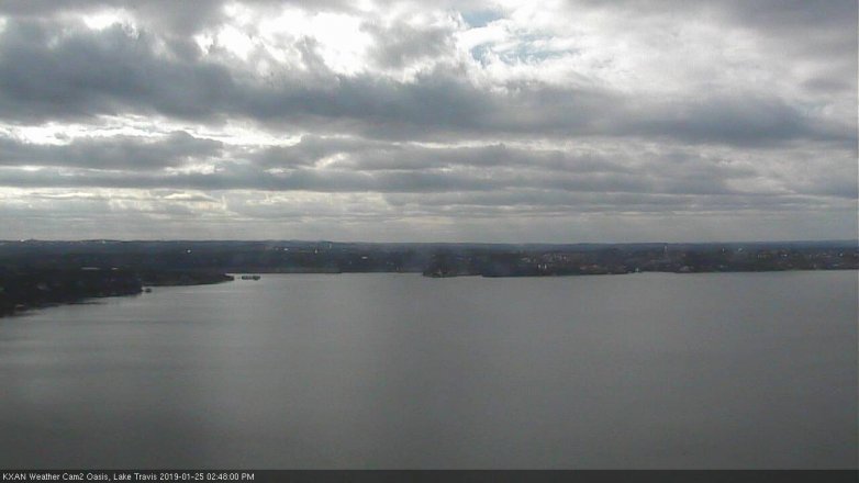 Lake Travis webcam, January 25, 2019 1:50 PM CT