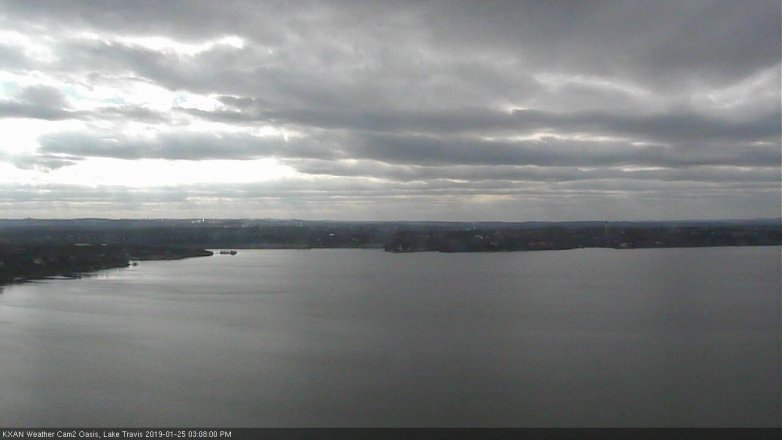 Lake Travis webcam, January 25, 2019 2:10 PM CT