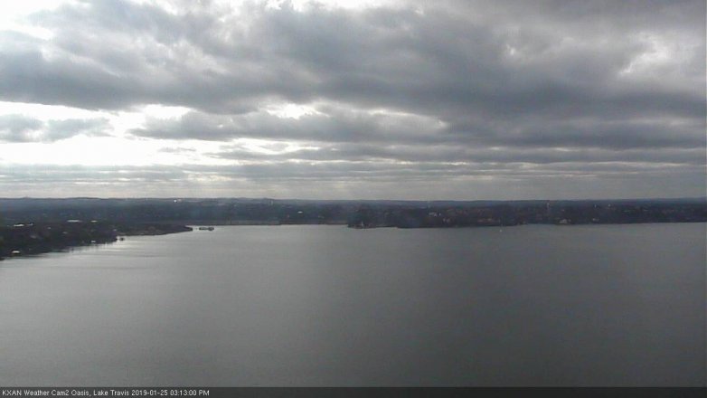 Lake Travis webcam, January 25, 2019 2:15 PM CT
