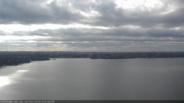 Lake Travis webcam, January 25, 2019 2:20 PM CT