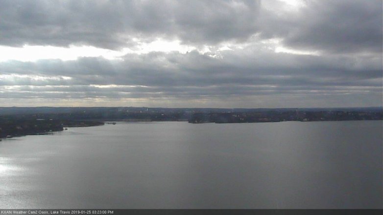 Lake Travis webcam, January 25, 2019 2:25 PM CT