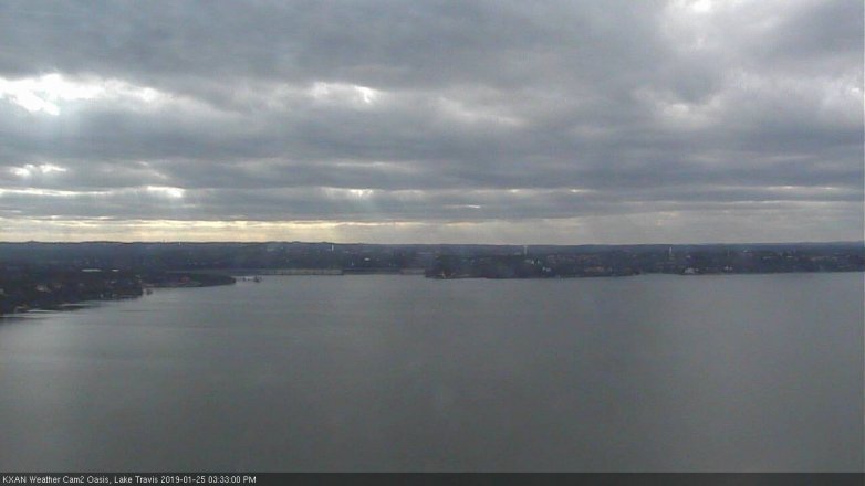 Lake Travis webcam, January 25, 2019 2:35 PM CT