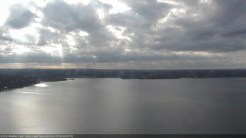 Lake Travis webcam, January 25, 2019 3:05 PM CT