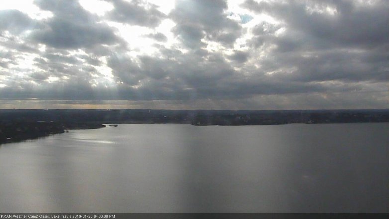 Lake Travis webcam, January 25, 2019 3:10 PM CT