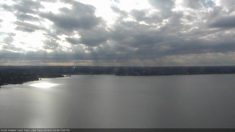Lake Travis webcam, January 25, 2019 3:15 PM CT