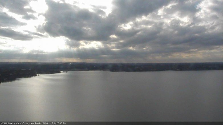 Lake Travis webcam, January 25, 2019 3:25 PM CT