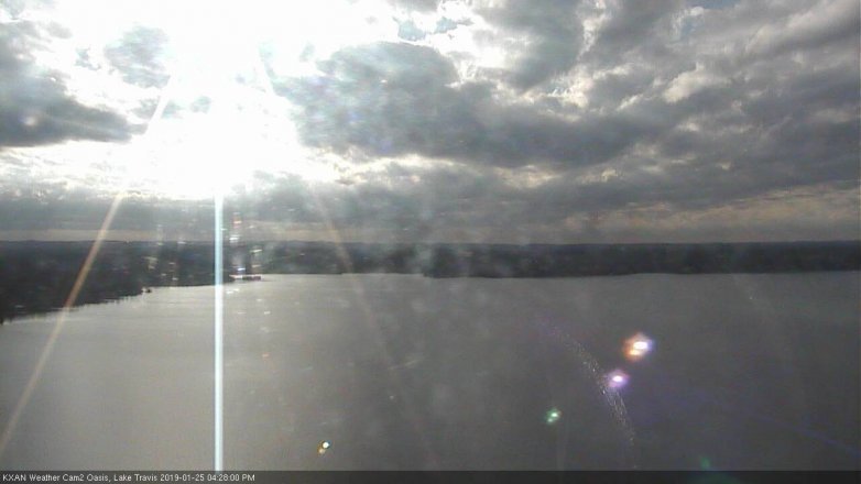 Lake Travis webcam, January 25, 2019 3:30 PM CT