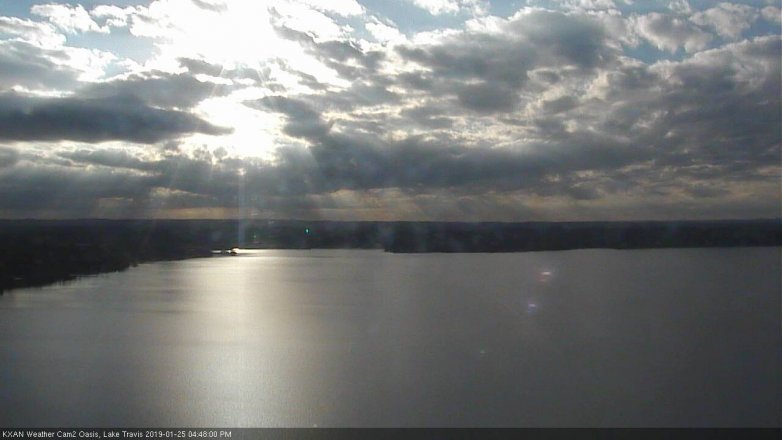 Lake Travis webcam, January 25, 2019 3:50 PM CT