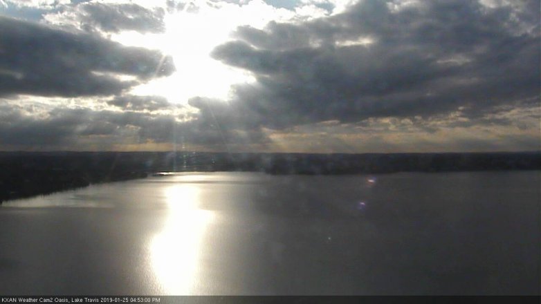 Lake Travis webcam, January 25, 2019 3:55 PM CT