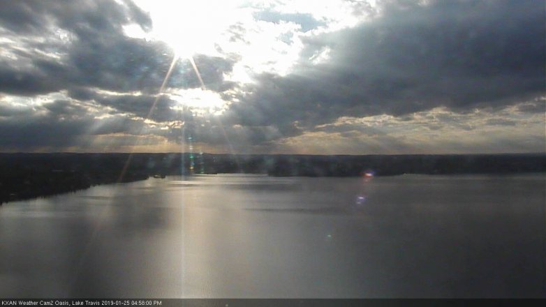 Lake Travis webcam, January 25, 2019 4:00 PM CT