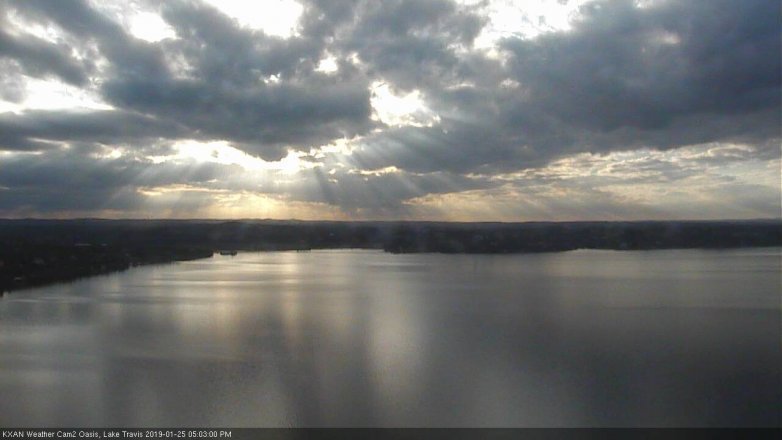 Lake Travis webcam, January 25, 2019 4:05 PM CT