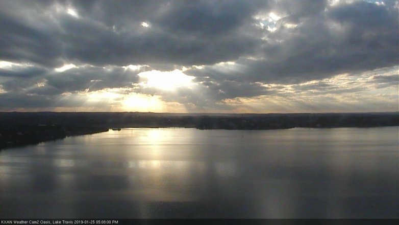 Lake Travis webcam, January 25, 2019 4:10 PM CT