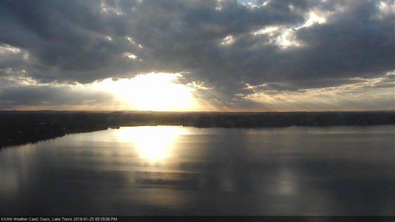 Lake Travis webcam, January 25, 2019 4:20 PM CT