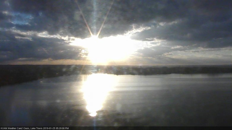 Lake Travis webcam, January 25, 2019 4:30 PM CT