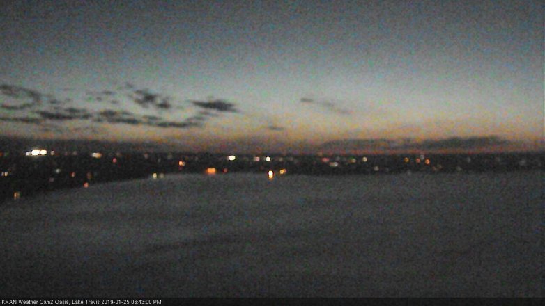 Lake Travis webcam, January 25, 2019 5:45 PM CT
