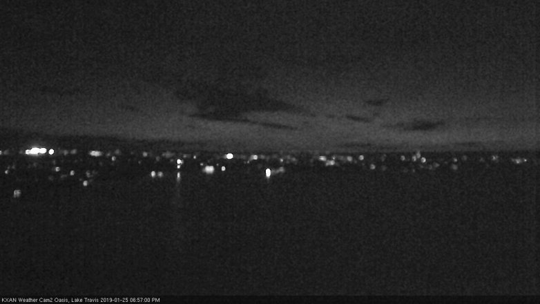 Lake Travis webcam, January 25, 2019 6:00 PM CT