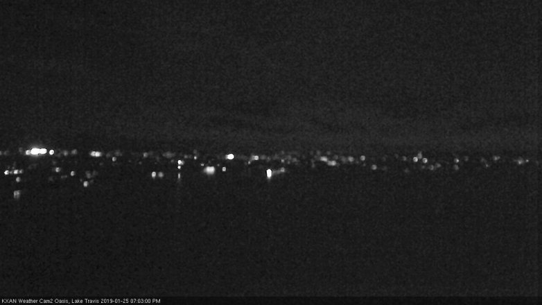 Lake Travis webcam, January 25, 2019 6:05 PM CT