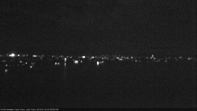 Lake Travis webcam, January 25, 2019 6:10 PM CT