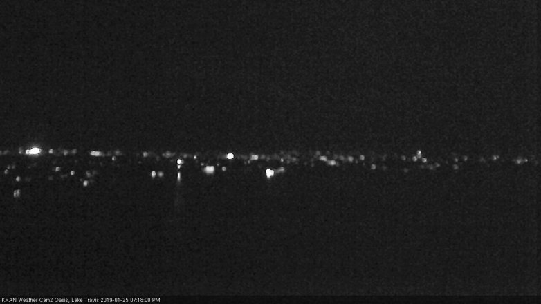 Lake Travis webcam, January 25, 2019 6:20 PM CT