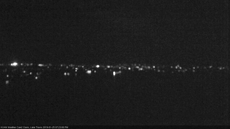 Lake Travis webcam, January 25, 2019 6:25 PM CT