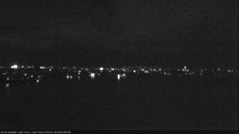 Lake Travis webcam, January 25, 2019 7:05 PM CT
