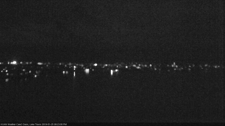 Lake Travis webcam, January 25, 2019 7:25 PM CT