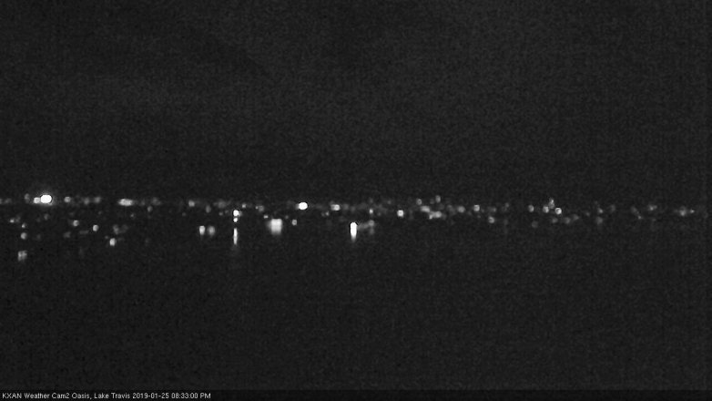 Lake Travis webcam, January 25, 2019 7:35 PM CT