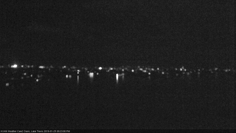 Lake Travis webcam, January 25, 2019 8:25 PM CT