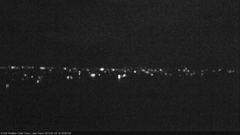 Lake Travis webcam, January 25, 2019 9:20 PM CT