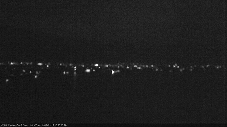 Lake Travis webcam, January 25, 2019 9:55 PM CT