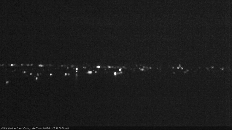Lake Travis webcam, January 25, 2019 11:40 PM CT