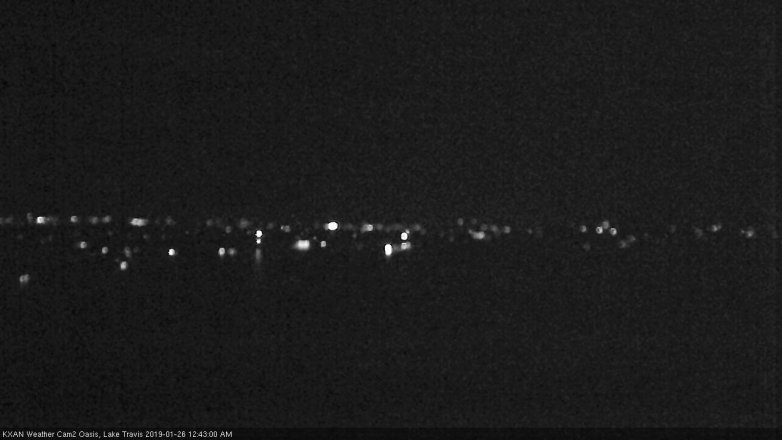 Lake Travis webcam, January 25, 2019 11:45 PM CT
