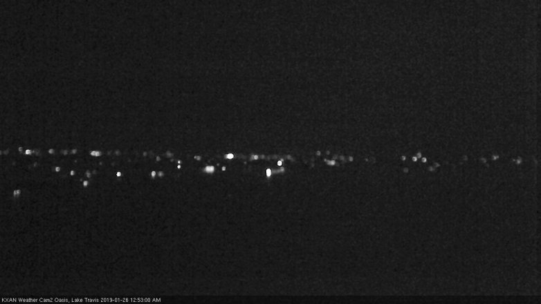Lake Travis webcam, January 25, 2019 11:55 PM CT